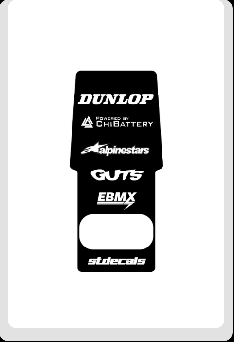 Surron battery cover decal