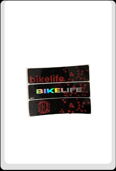Bikelife decal set