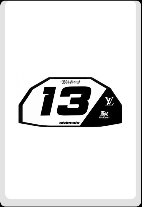 kukirin front plate decal