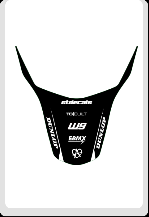 Surron rear fender decal
