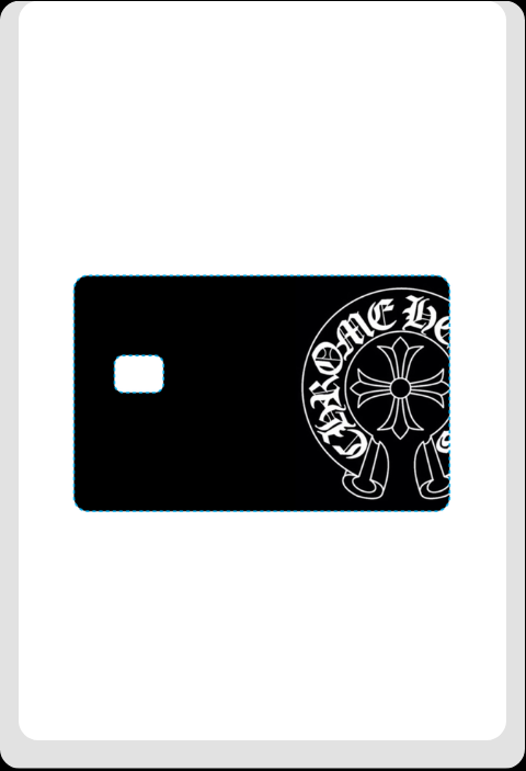 Chrome hearts creditcard decal